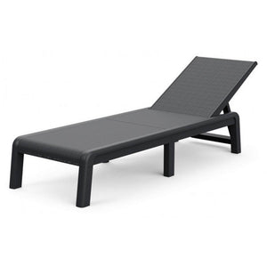 Lettino Prendisole Keter Mallorca in Plastica Giardino Piscina Colore: Grafite