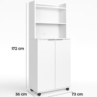 Mobile Stazione Coffee Angolo Bar Snack da Ufficio Credenza Multiuso per Caffè