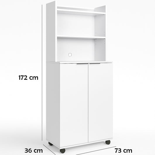 Mobile Stazione Coffee Angolo Bar Snack da Ufficio Credenza Multiuso per Caffè