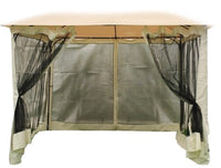 SET TELI ZANZARIERA PER GAZEBO 3x3MT colore nero