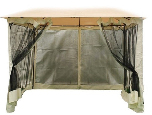 SET TELI ZANZARIERA PER GAZEBO 3x3MT colore nero