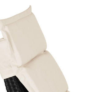 Lettino Sdraio Pieghevole Giardino Esterno con Cuscino, Rattan Salvaspazio Relax Nero Beige