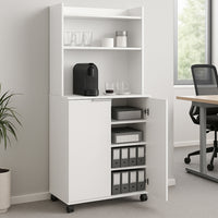 Mobile Stazione Coffee Angolo Bar Snack da Ufficio Credenza Multiuso per Caffè