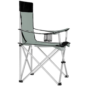 Kit 2 Sedie Pieghevoli da Campeggio con Borsa uso Esterno Leggera Salvaspazio Grigio