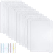 Indexverdeler a 6 tabbladen per A4 - Bindmiddel - Insteccabili - Resistenti alle scalfitture - Imprigionati all'acqua - 12 pezzi - 33,5 cm x 22,2 cm