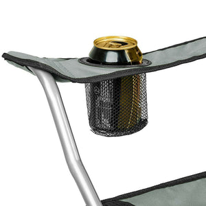 Kit 2 Sedie Pieghevoli da Campeggio con Borsa uso Esterno Leggera Salvaspazio Grigio