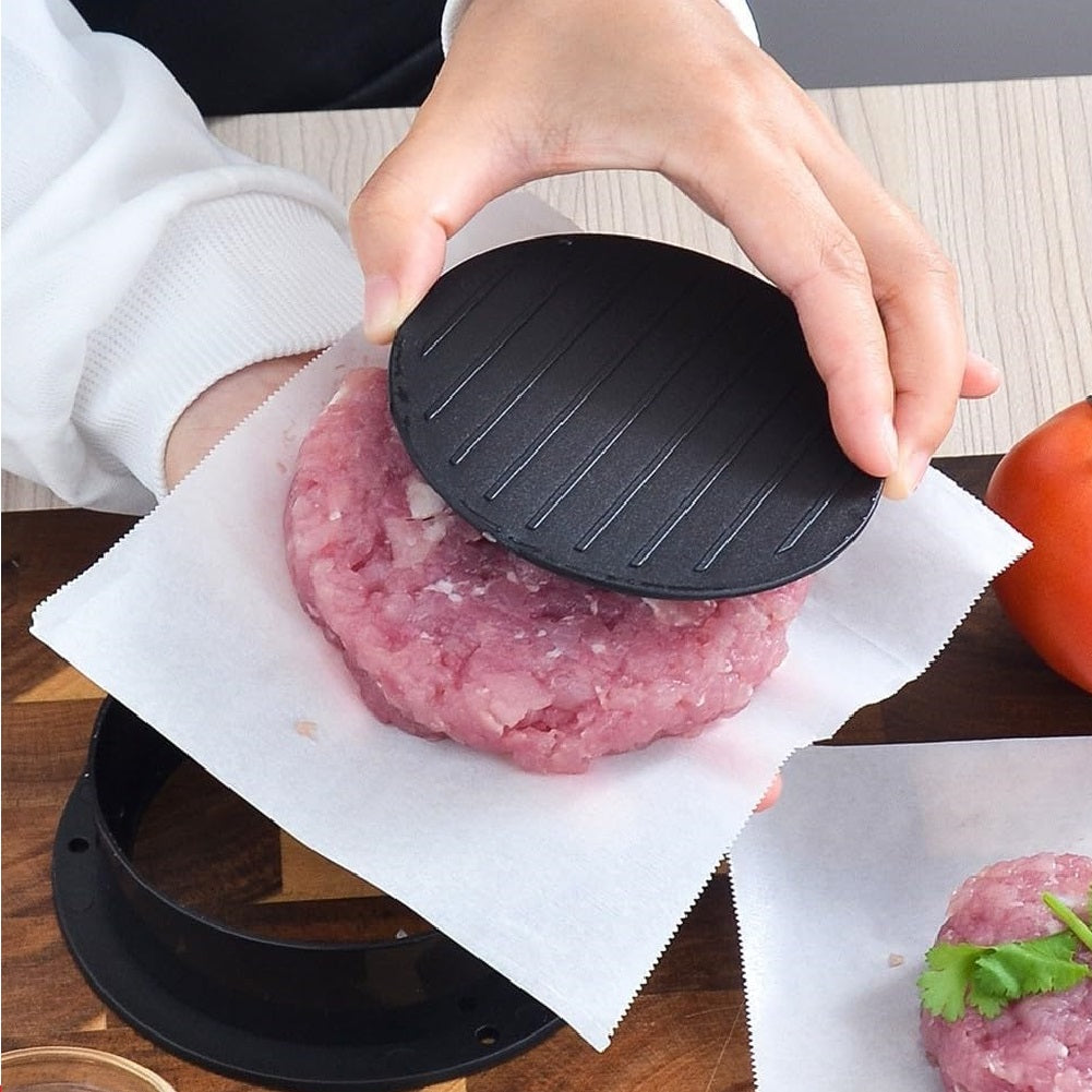 Pressa Hamburger 5 pezzi Antiaderente per Burger Ripieni e Classici Facile e Funzionale