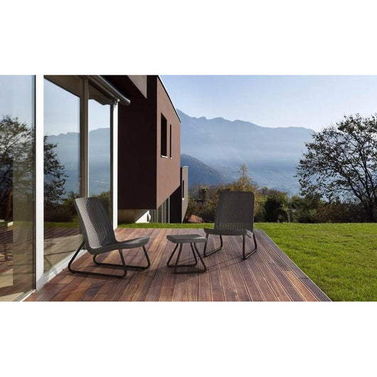 Set da Giardino Keter Rio Balcony in Metallo Grafite