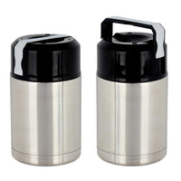 Thermos Porta Pranzo Acciaio Inox 1 Litro con Maniglia Tappo a Vite e Valvola