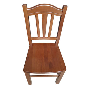 SEDIA IN LEGNO COLORE NOCE 90X45X46 CM MODELLO SILVANA CON SEDUTA COMPATTA E SCHIENALE ALTO LAVORATO -  IN MASSELLO