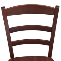 SEDIA IN LEGNO COLORE NOCE 44X42X87 CM CM MODELLO PAESANA CON SEDUTA COMPATTA IN LEGNO MASSELLO SCHIENALE ALTO