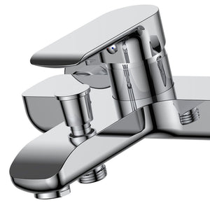 Rubinetto vasca serie psiche, finitura cromata