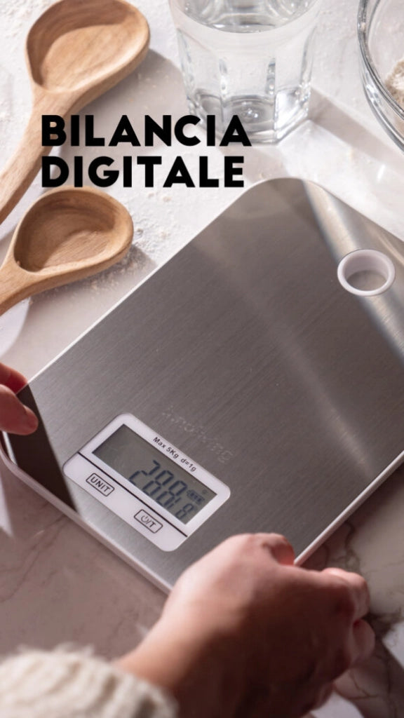 Bilancia Digitale Da Cucina In Acciaio Slim Deluxe Innoliving INN-134