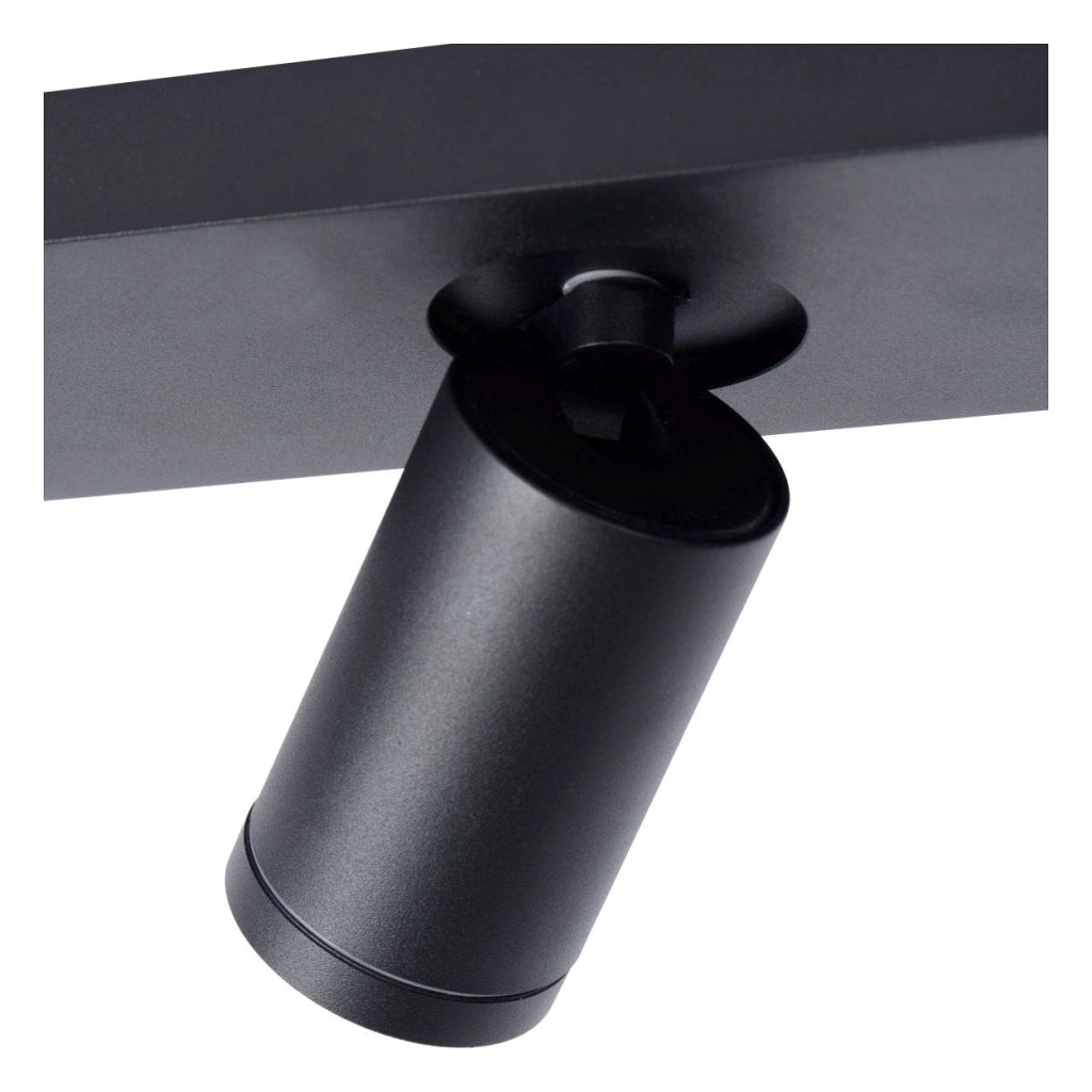 Plafoniera Lucide Taylor nera 3xGU10 LED dimmer IP44