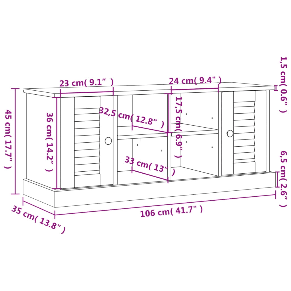 Panca Porta Scarpe-Sgabello-Panca Scarpiera VIGO 106x35x45 cm in Legno Massello di Pino