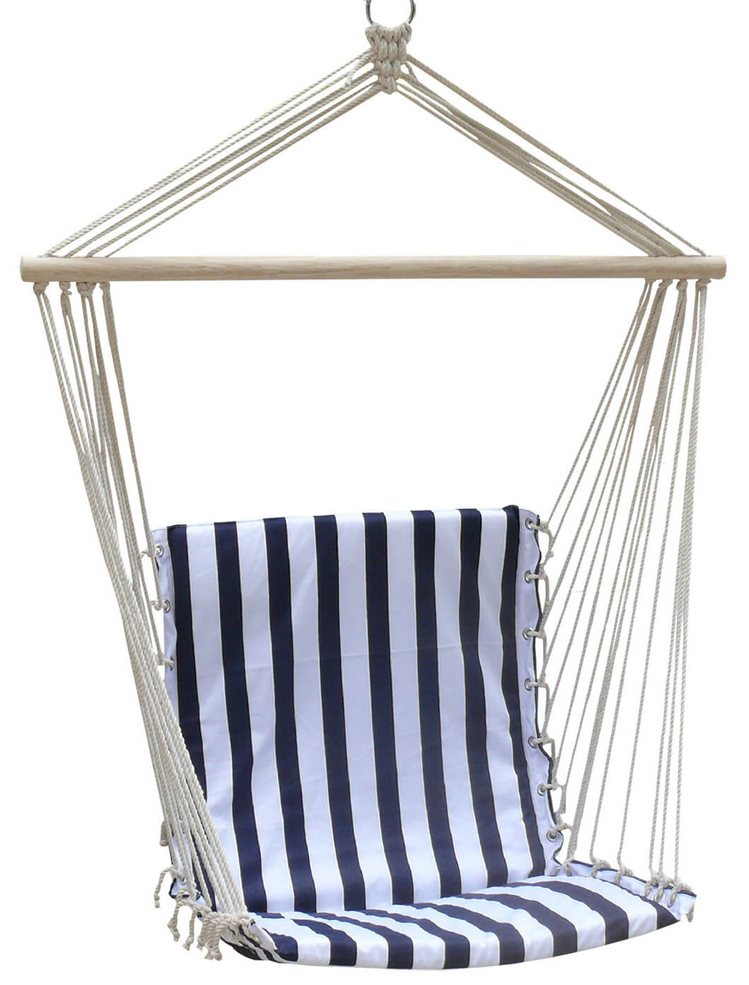 Amaca Sedia da Giardino in Tessuto 100x50 cm 100Kg Bauer Blu e Bianco