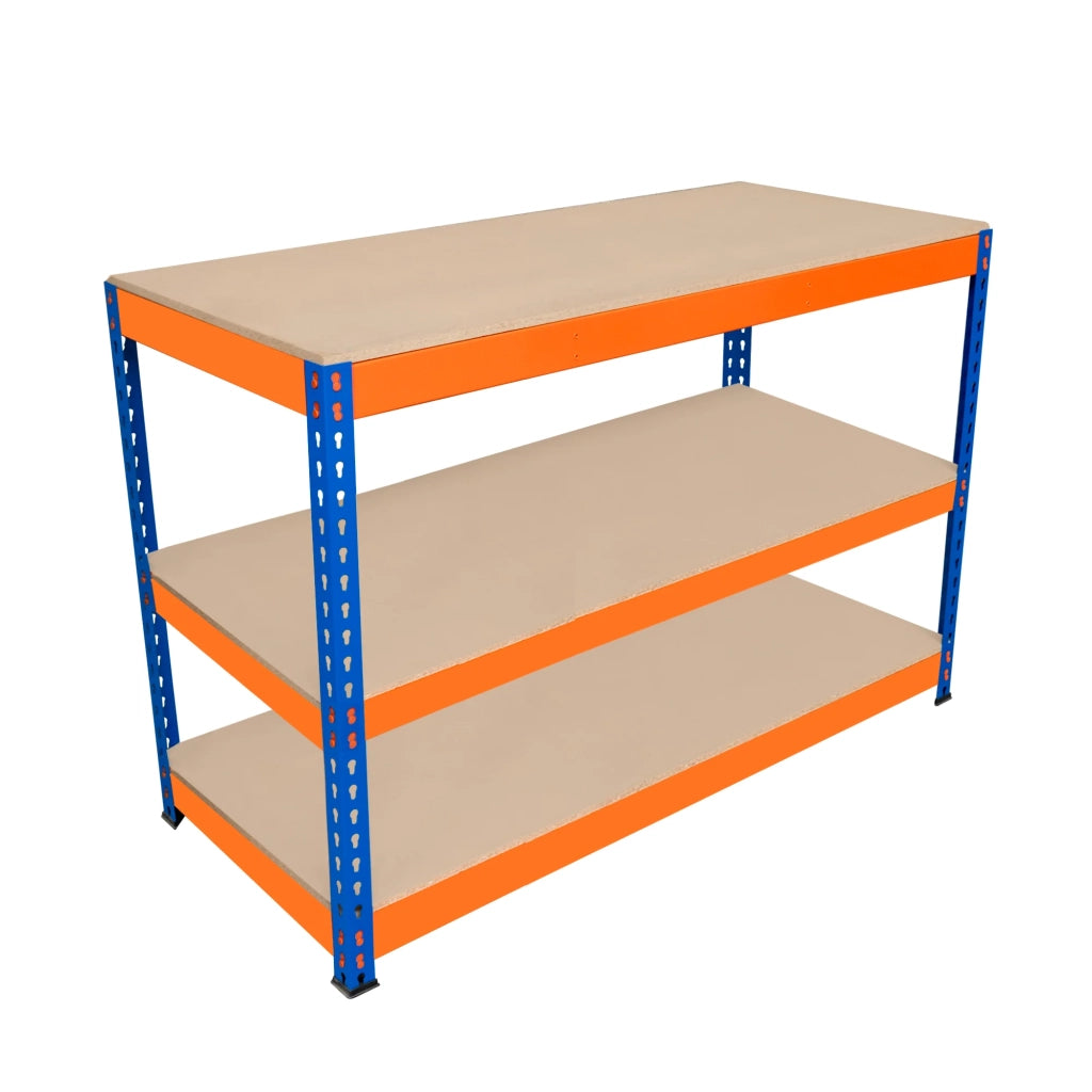 Banco da Lavoro a 3 Ripiani S-Rax - Postazione di lavoro 300kg - 120x60x90cm
