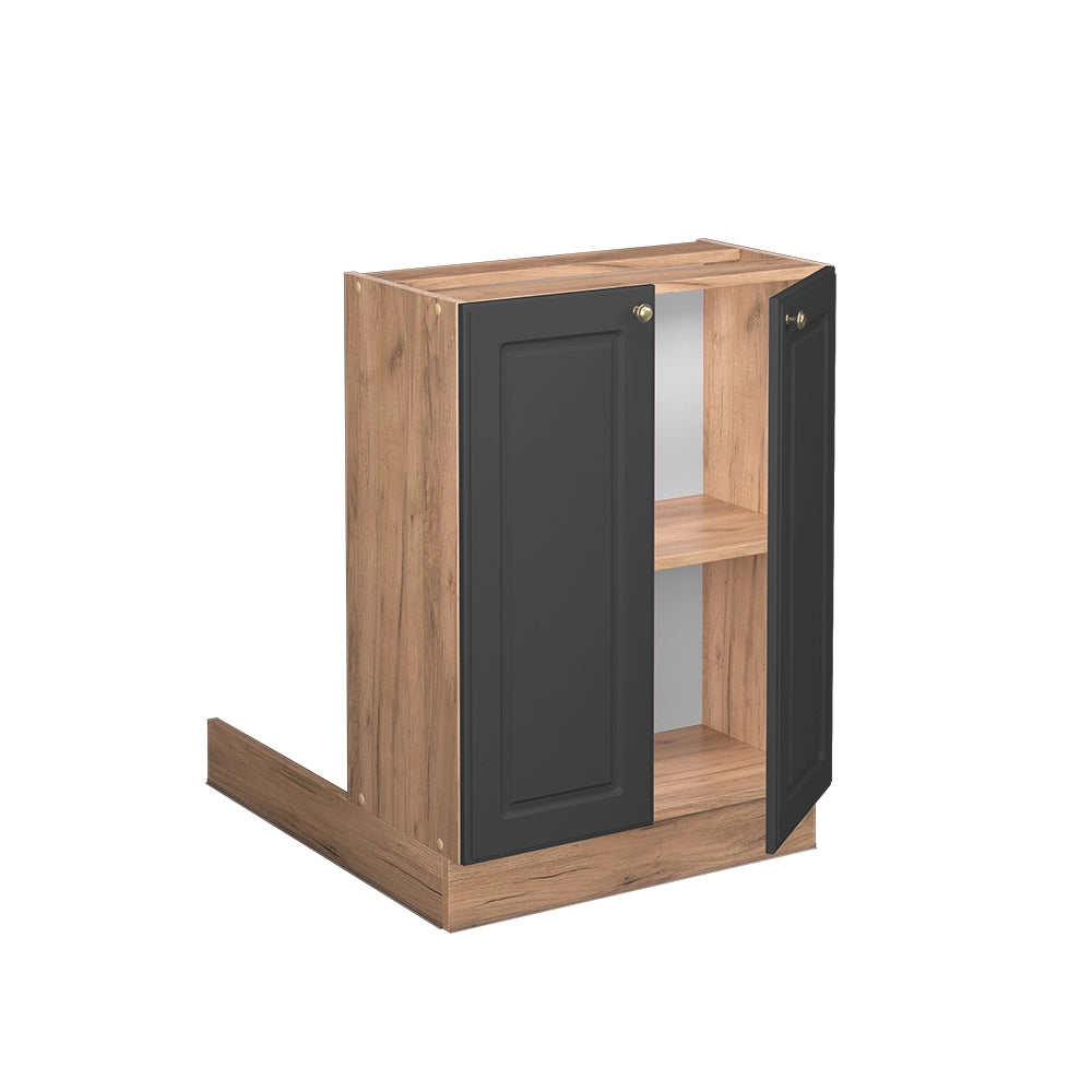 Vicco Isola cucina Antracite-oro 60 cm senza piano di lavoro