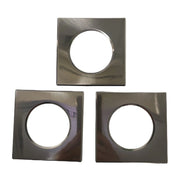 3 Pezzi Coperchi Quadrati Nichel Satinato Per Faretti Led FP8705W