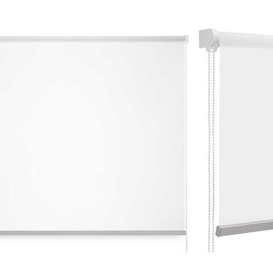 Tenda a Rullo Oscurante da Interno 120x180cm Moderna Facile da montare Bianco