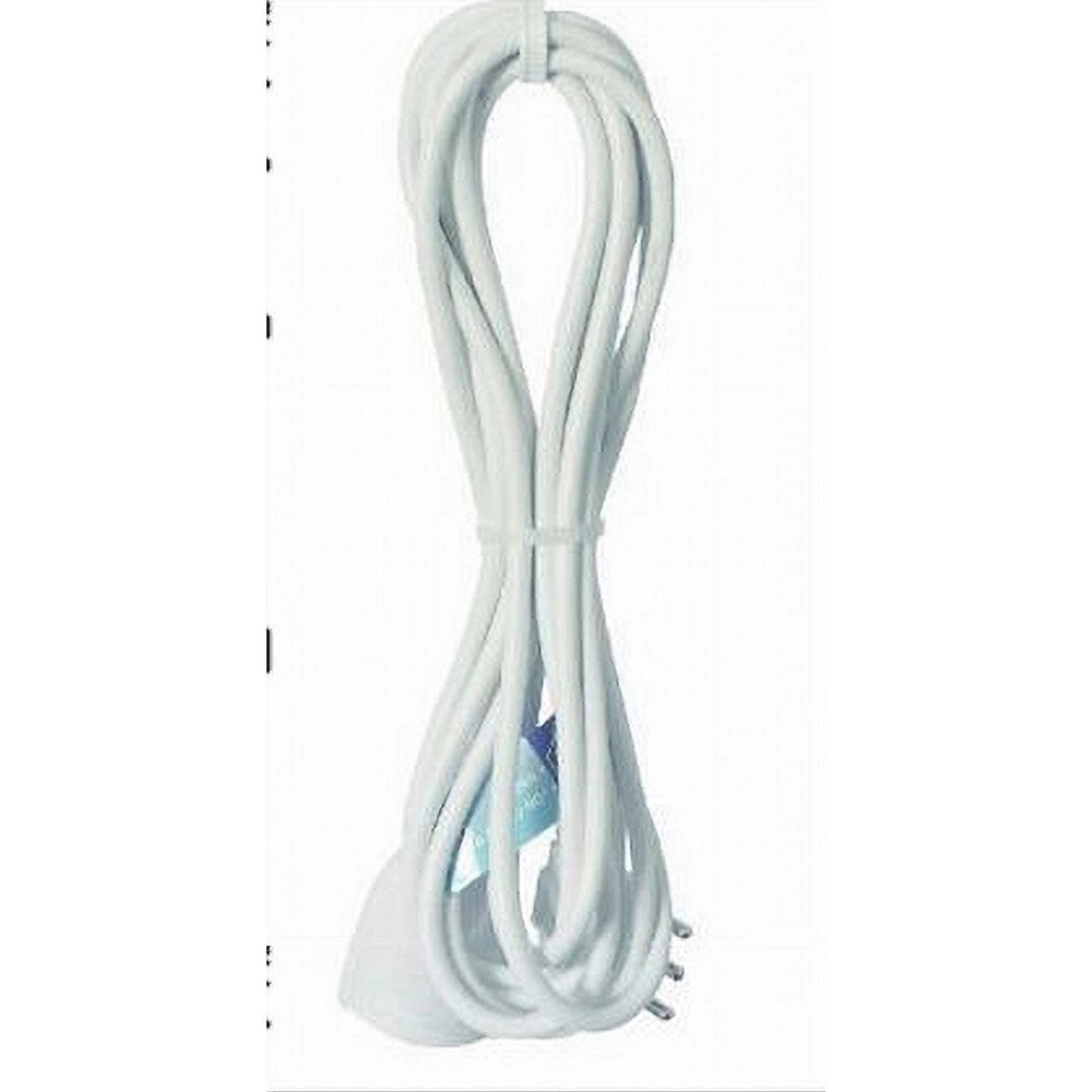 Trade Shop - Prolunga Lineare Cavo 5mt 90° Con Spina 16a Presa Universale Schuko Bianca 83288 -