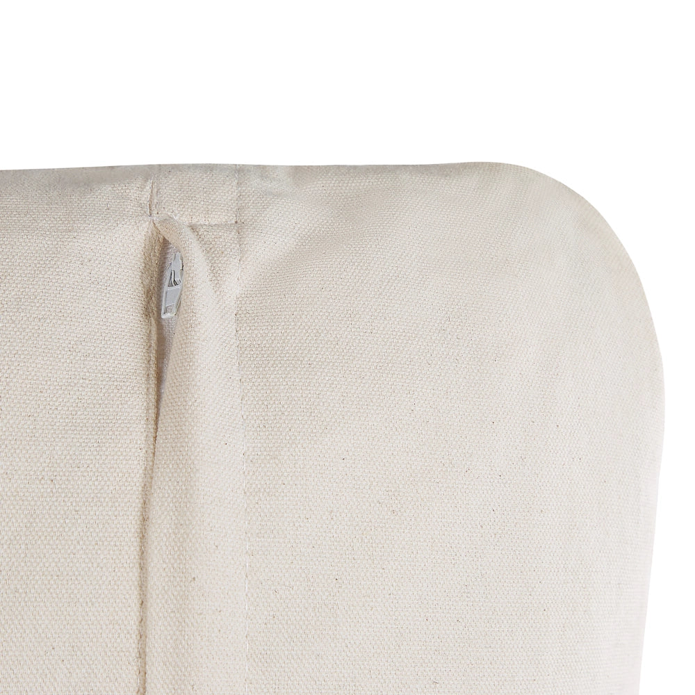 Set di 2 cuscini decorativi in cotone bianco e nero 45 x 45 cm federe rimovibili con imbottitura in poliestere