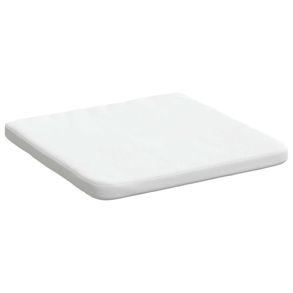Cuscini per Seduta 4 pcs Bianco 40 x 40 x 3 cm Tessuto