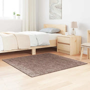 Tappeto Shaggy Antiscivolo Marrone 120 x 120 cm PP 4019791
