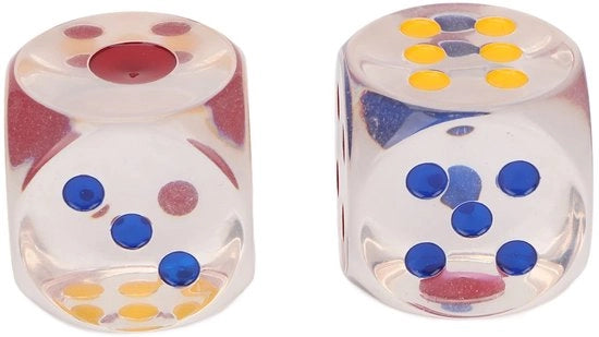 Dadi Transparanti Acquasolidi e Antiossidanti - 6 Facce - Dadi per Collector - Adatti a Gamer e Appassionati