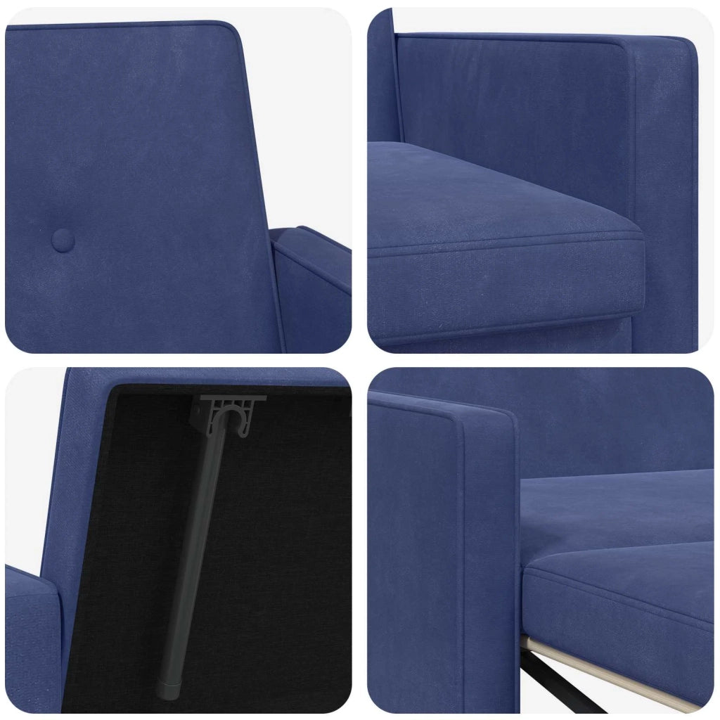 Divano letto | Sof¨¤ letto | Letto singolo Blu Polizia Tessuto