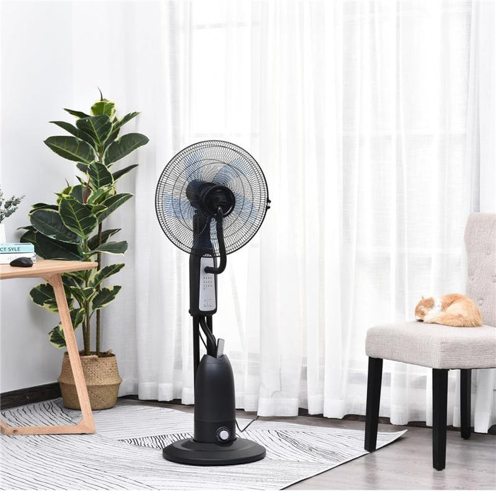 VENTILATORE OSCILLANTE CON NEBULIZZATORE 3 MODALITÀ E TIMER