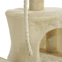 ALBERO TIRAGRAFFI PER GATTO BEIGE 75X40X112 CM