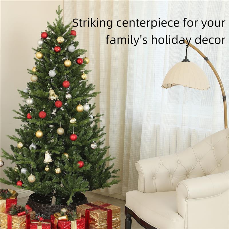 ALBERO DI NATALE ARTIFICIALE ALTO 180 CM CON 818 RAMI E BASE IN ACCIAIO PER INTERNI VERDE