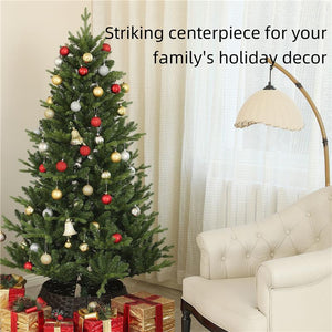 ALBERO DI NATALE ARTIFICIALE ALTO 180 CM CON 818 RAMI E BASE IN ACCIAIO PER INTERNI VERDE