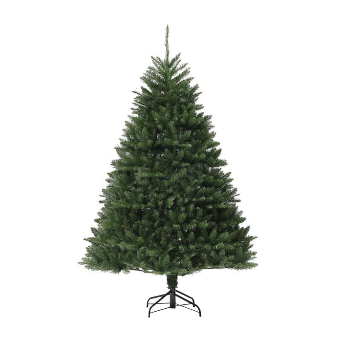 ALBERO DI NATALE ARTIFICIALE DA 195 CM CON 1838 RAMI CON BASE IN ACCIAIO PER INTERNI VERDE