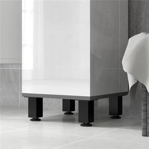MOBILE COLONNA BAGNO CON 2 ARMADIETTI CON RIPIANI REGOLABILI E CASSETTO 34X32X190 CM BIANCO