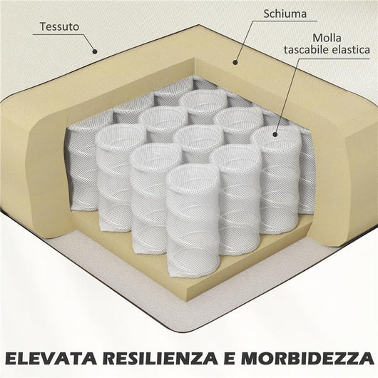 POLTRONCINA DA CAMERA MODERNA IN TESSUTO CON BRACCIOLI 66X72X74 CM CREMA