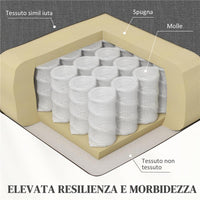 POLTRONA RECLINABILE 115¦ MAX CON POGGIAPIEDI E 4 RUOTE IN POLIESTERE E LEGNO 76X78.5X102 CM GRIGIO