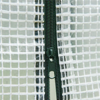 SERRA DA GIARDINO CON PORTA AVVOLGIBILE E BORDI ESTESI IN ACCIAIO E PE 200X76X168 CM BIANCO