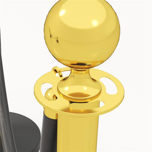 COLONNINE SEGNAPERCORSO IN ACCIAIO INOX CON CORDA VELLUTATA NERA DI 1.5 M E BASE RIEMPIBILE Ø 32X96 CM