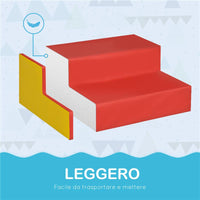 SET COSTRUZIONI MORBIDE PER BAMBINI 1-3 ANNI DA 6 PEZZI IN PU ED EPE MULTICOLORE