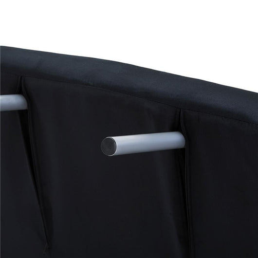 POLTRONA LETTO MODERNA 2 IN 1 CON SCHIENALE RECLINABILE SU 5 POSIZIONI E CUSCINO 65X69X80 CM NERO