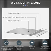 SPECCHIO BAGNO CON LUCI LED REGOLABILI INTERRUTTORI TOUCH E DESIGN ANTIAPPANNAMENTO Ø 70 CM