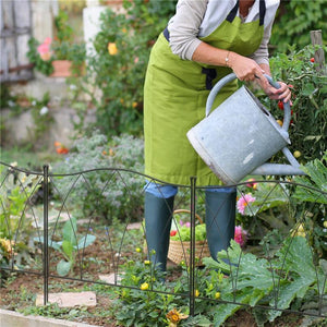 RECINZIONE ESTERNA A 5 PANNELLI IN METALLO CON LACCI 305X62 CM NERA