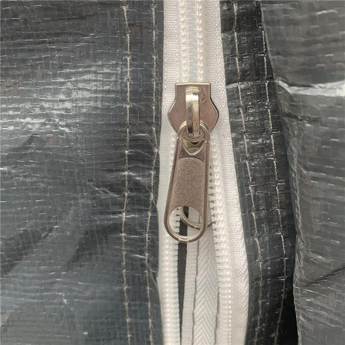 TENDA GARAGE 2.4X2M PER VEICOLI E BICICLETTE IN METALLO E TESSUTO PE GRIGIO SCURO