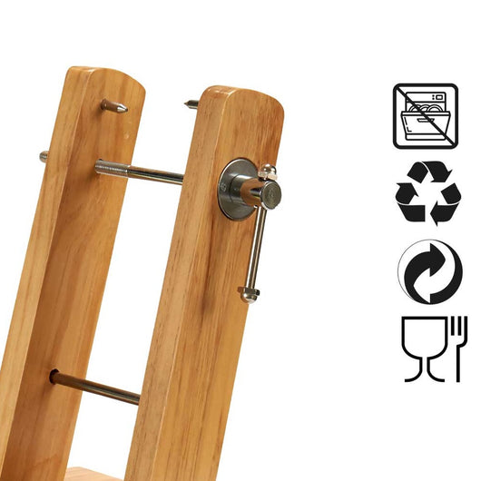 Porta Prosciutto in Legno Stile Iberico per Crudo Serrano Italiano 44.5x22.5x31cm