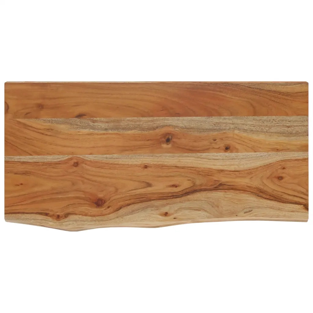 Piano Tavolo | Mensola a Muro 60x30x2,5cm Rettangolare Legno Acacia Bordi Vivi
