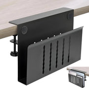 Supporto Verticale per Laptop in Acciaio Compatibile con MacBook Pro/Air Notebooks iPad - Facile da Installare Supporto per Laptop in Acciaio Nero