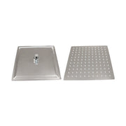 SOFFIONE DOCCIA IN ACCIAIO INOX QUADRO- cm 25x25- GOPLA- pezzi 1