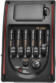 Amplificatore per chitarra acustica con tuner - Formato compatto - Equalizzatore a 5 bande - Ideale per musicisti - Con tuner integrato